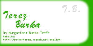 terez burka business card